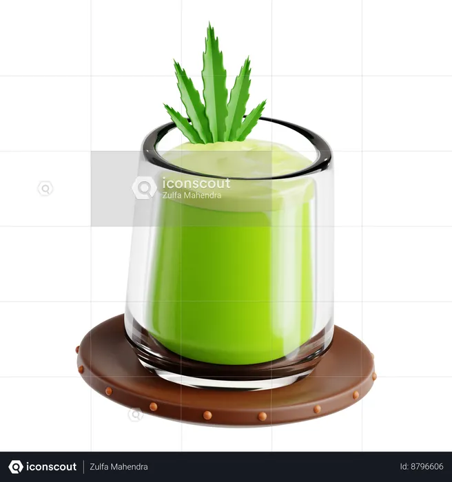 Bhang Drink  3D Icon