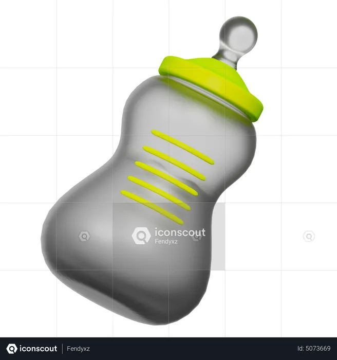 Botella de chupete  3D Icon