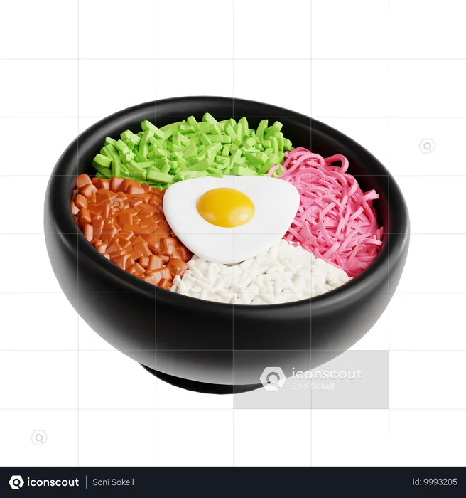 Bibimbap  3D Icon