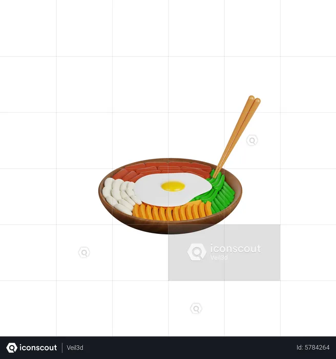 Bibimbap  3D Icon