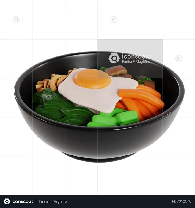 Bibimbap  3D Icon