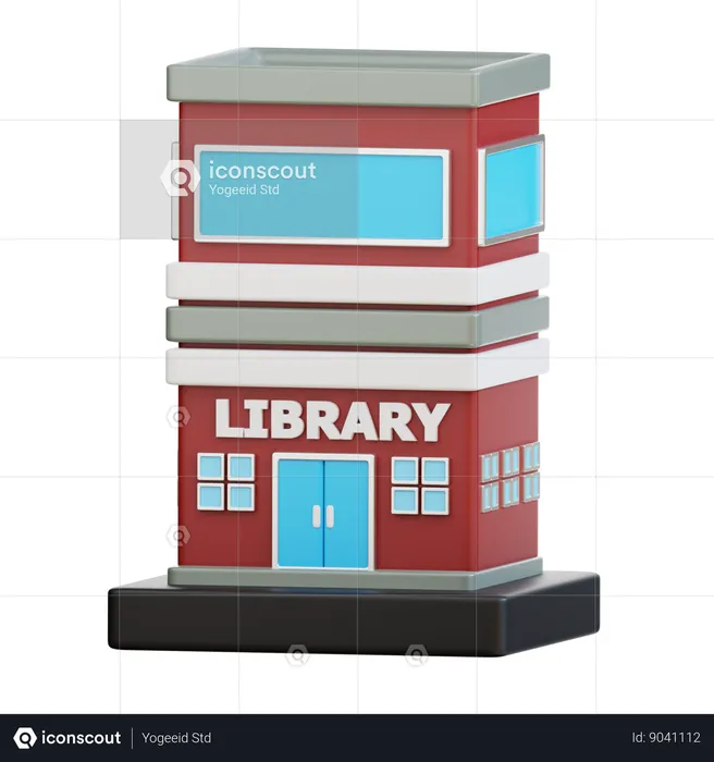 Bibliothèque  3D Icon