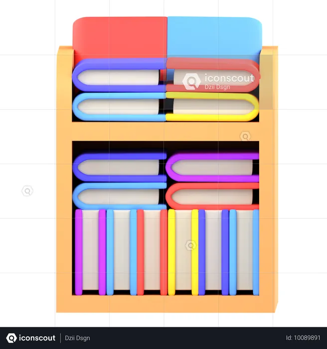 Bibliothèque  3D Icon