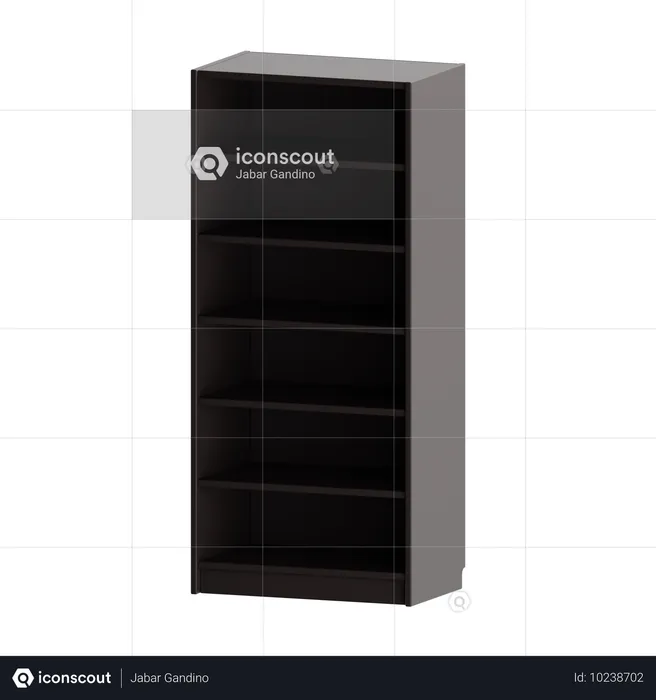 Étagère à livres  3D Icon