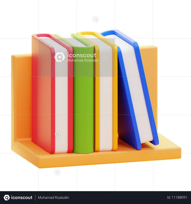 Étagère à livres  3D Icon