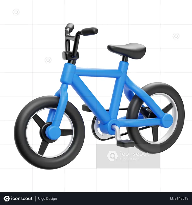 Bicicleta  3D Icon