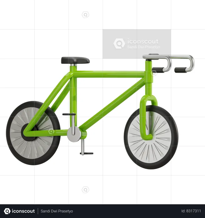 Bicicleta  3D Icon