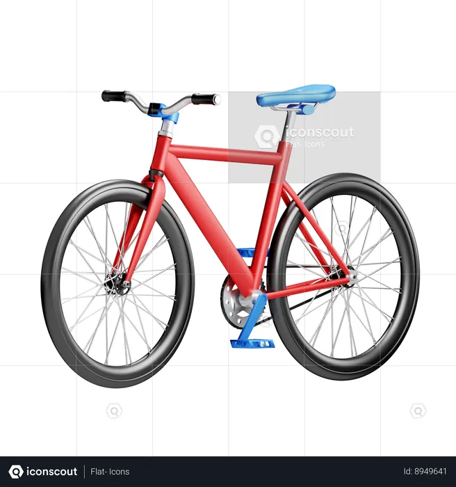 Bicicleta  3D Icon