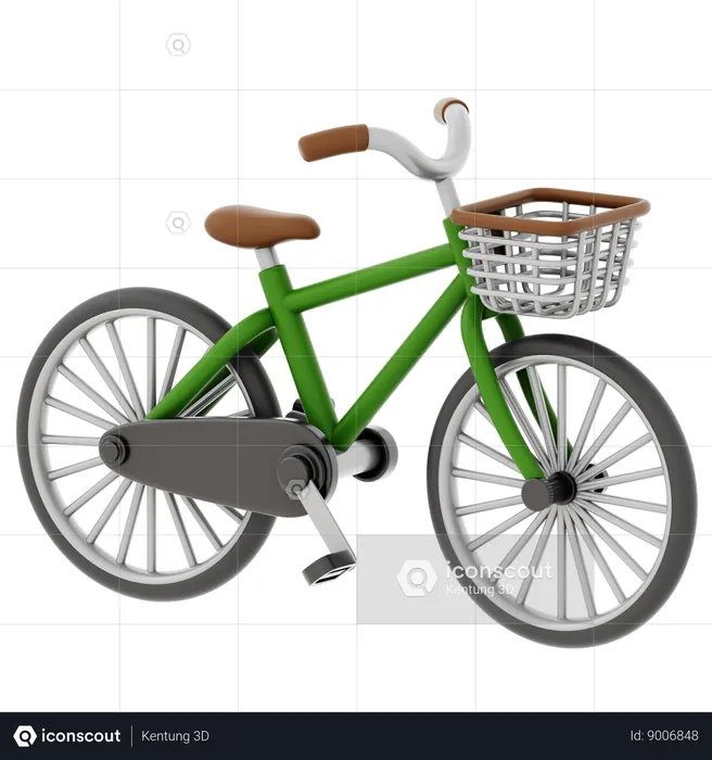 Bicicleta  3D Icon