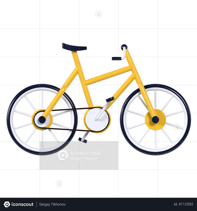 Bicicleta  3D Illustration