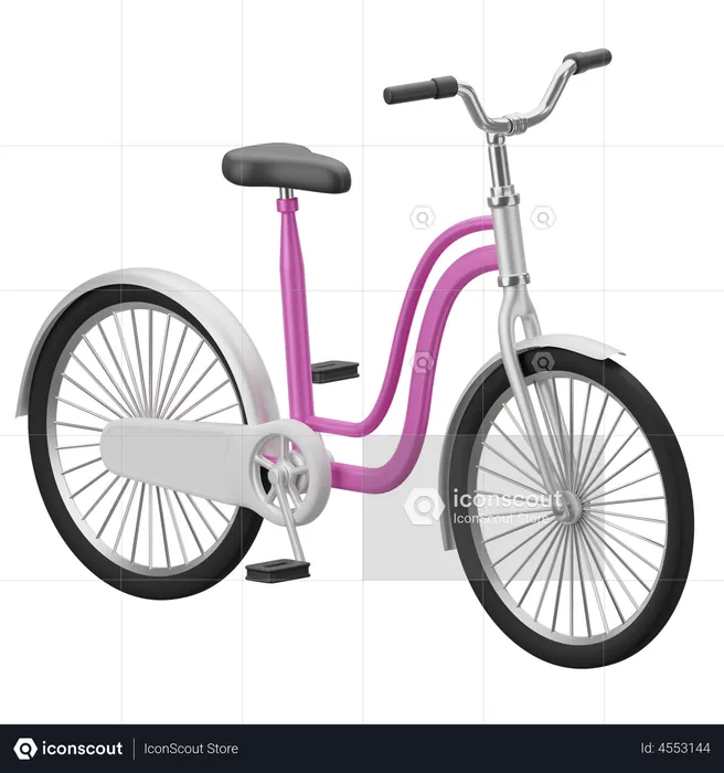 Bicicleta  3D Icon