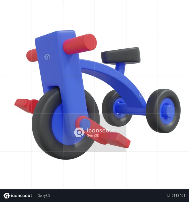 Bicicleta  3D Icon