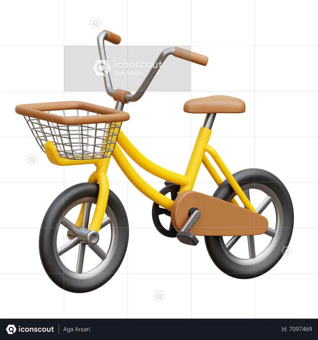 Bicicleta  3D Icon