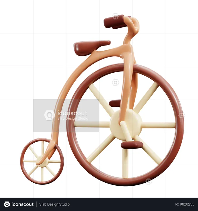 Bicicleta clássica  3D Icon