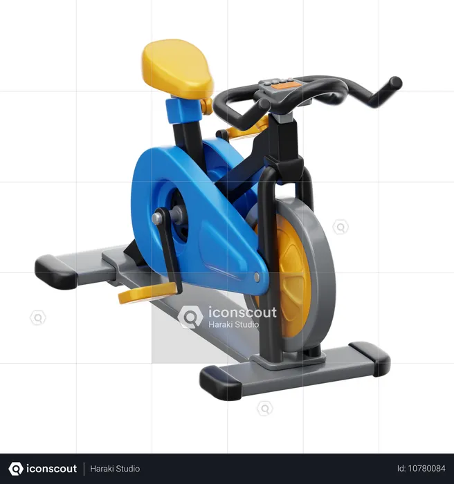 Bicicleta de exercício  3D Icon