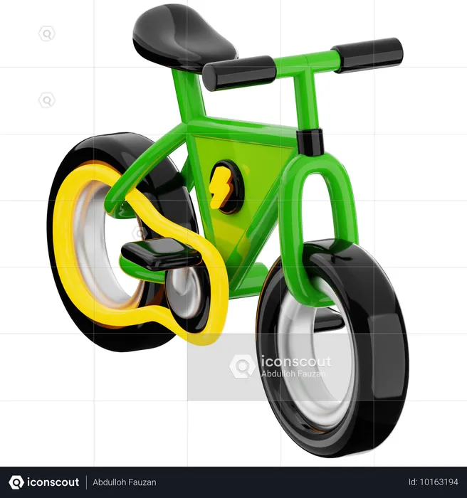 Bicicleta electrica  3D Icon
