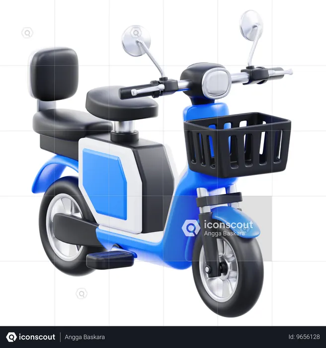 Bicicleta eléctrica  3D Icon
