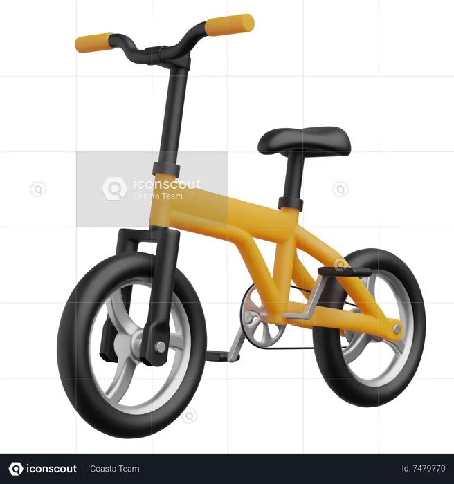 Bicicleta elétrica  3D Icon