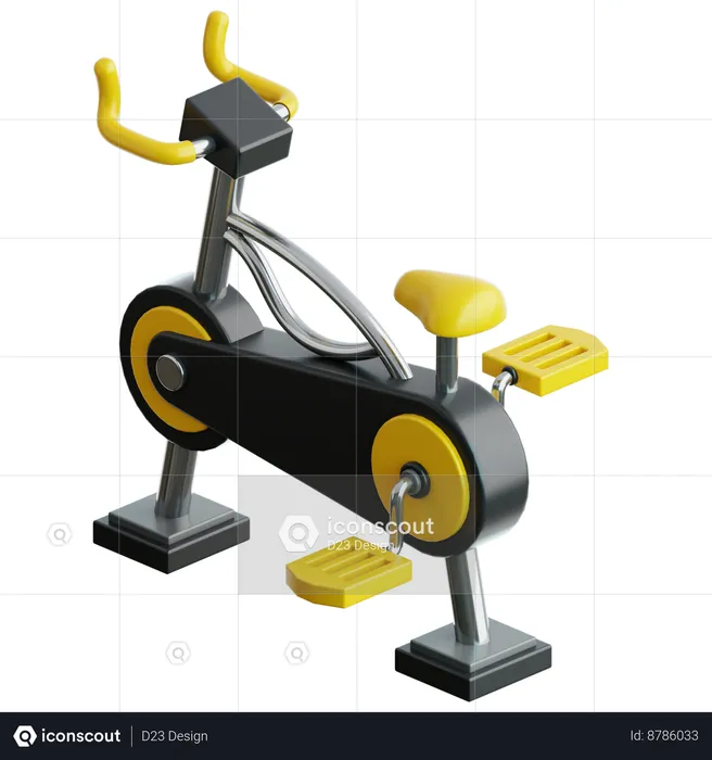 Bicicleta de exercício  3D Icon