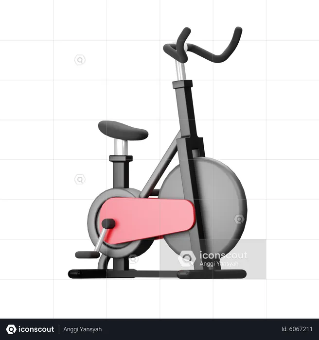 Bicicleta de exercício  3D Icon