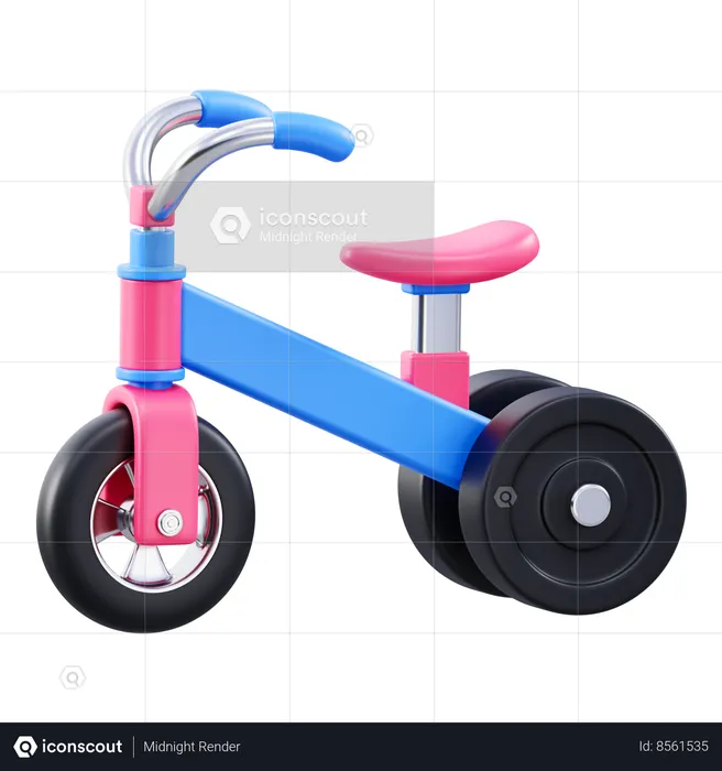 Bicicleta para niños  3D Icon