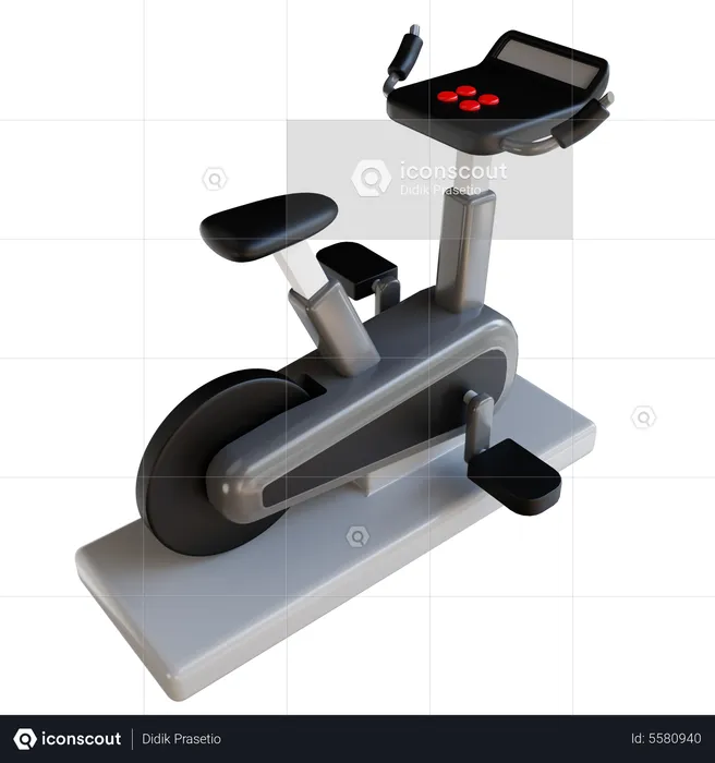 Bicicleta de spinning  3D Icon