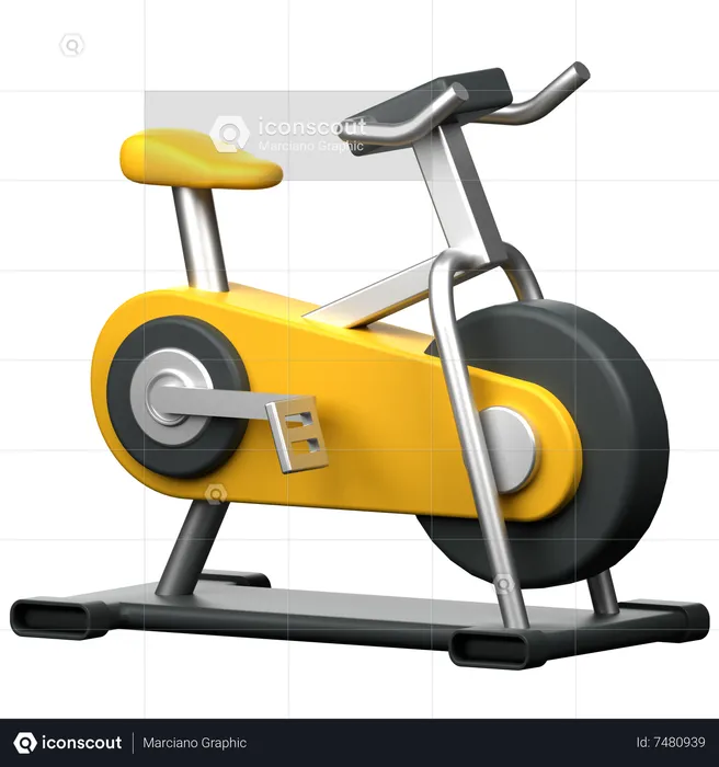 Bicicleta de spinning  3D Icon