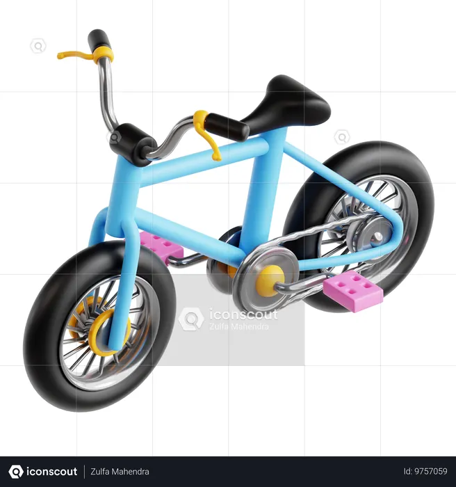 자전거  3D Icon