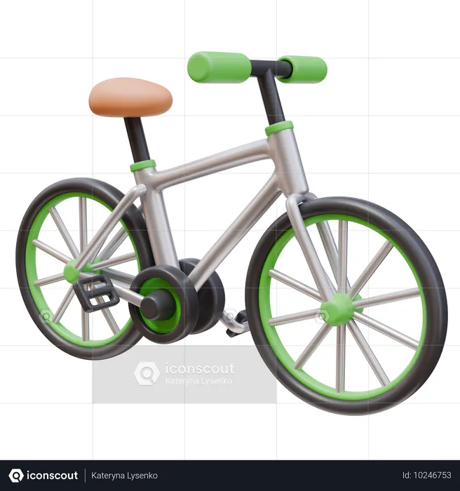 自転車  3D Icon