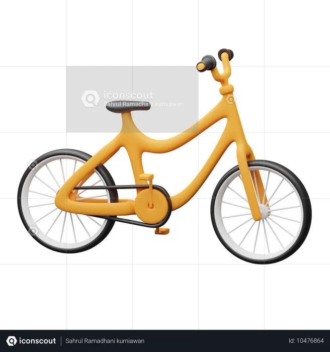 自転車  3D Icon