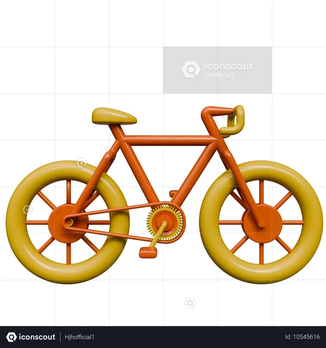 自転車  3D Icon