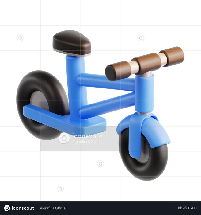 Bicycle Toy  3D Icon
