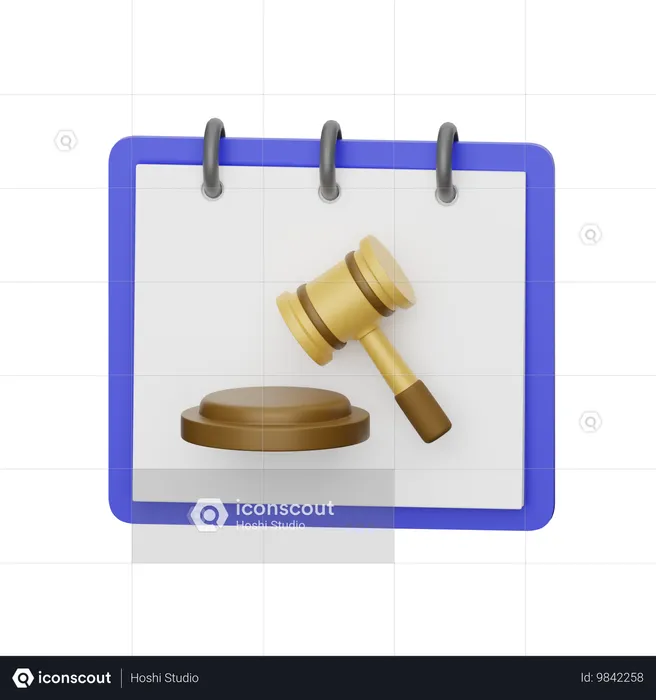 Bidding Date  3D Icon