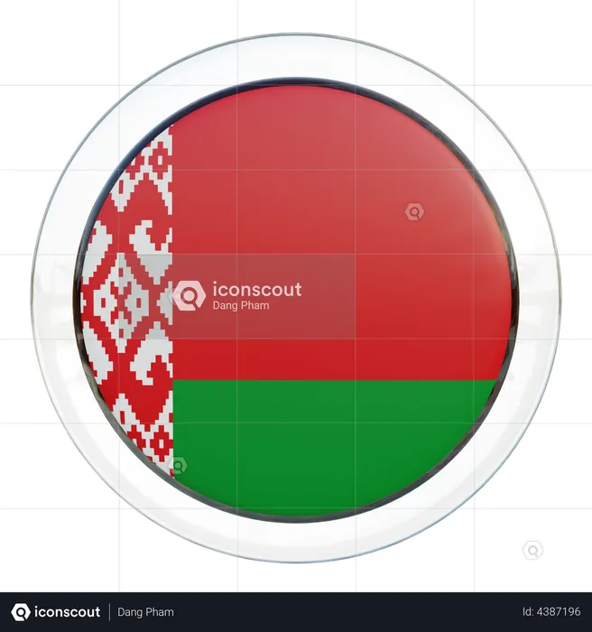 Verre Drapeau Biélorussie Flag 3D Flag
