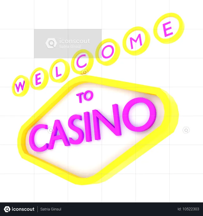 Bienvenido al casino  3D Icon