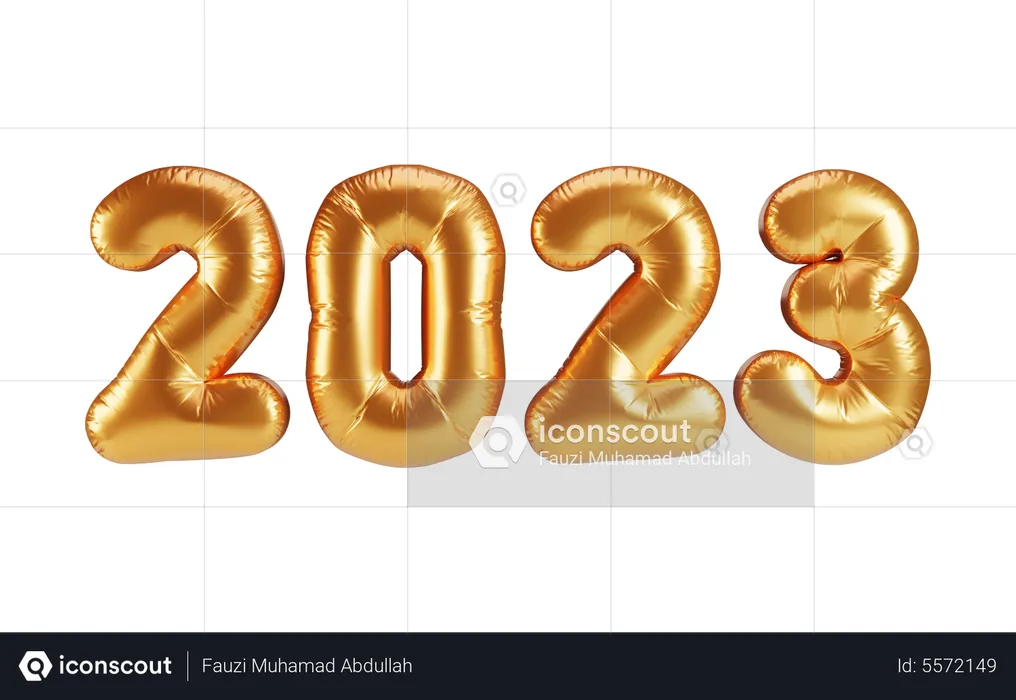 Bienvenido en 2023  3D Illustration