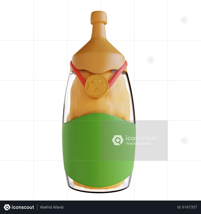 Bierflasche  3D Icon