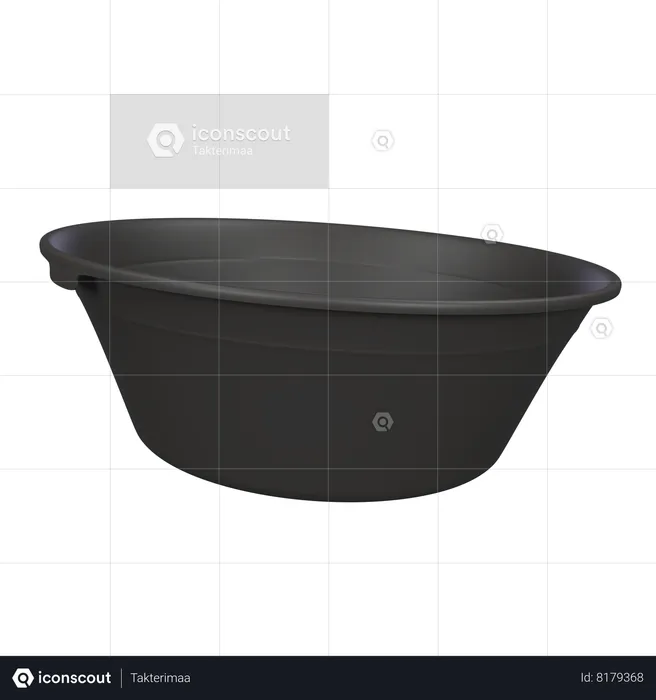 Big Bucket  3D Icon