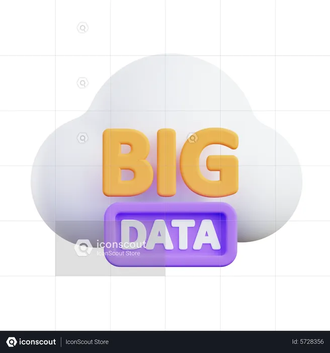 Big Data  3D Icon