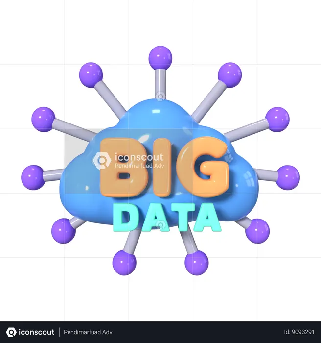 Big Data  3D Icon