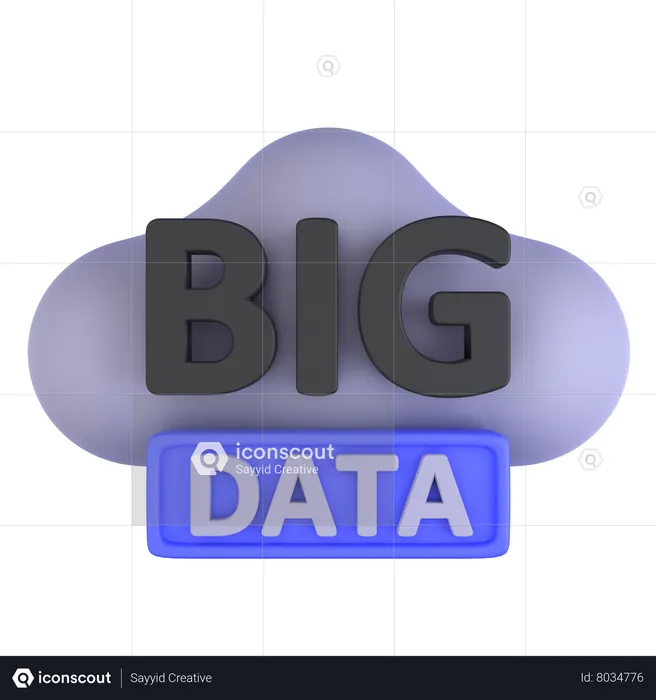 Big Data  3D Icon