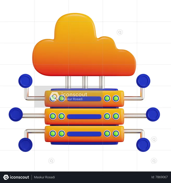 Big Data  3D Icon