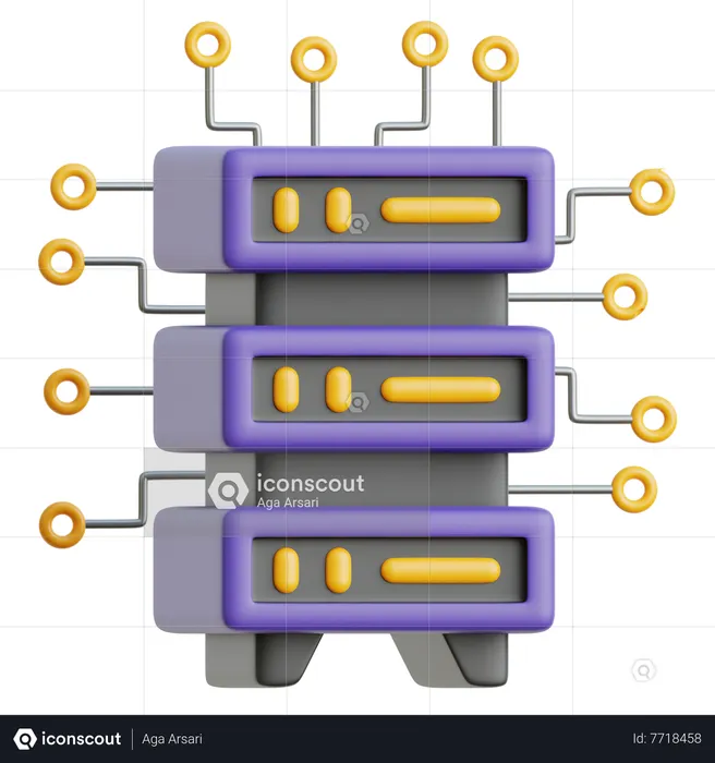 Big Data  3D Icon
