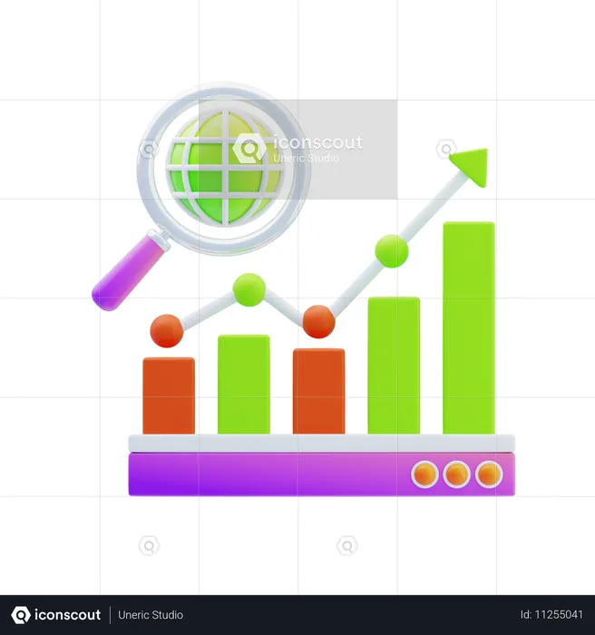 Big Data-Analyse  3D Icon