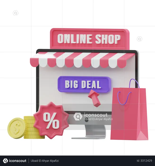 Big Deal Discount  3D Illustration