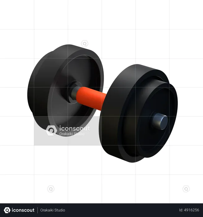Big Dumbell  3D Icon