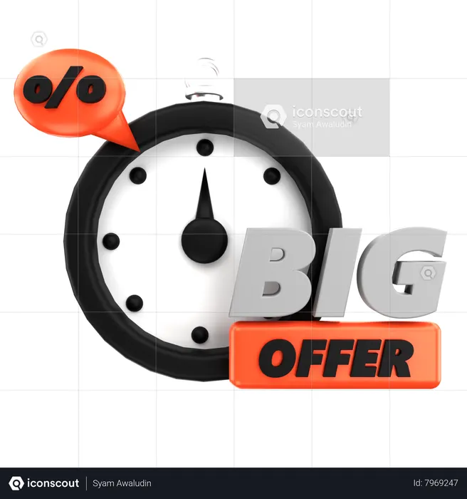 Big Offer  3D Icon