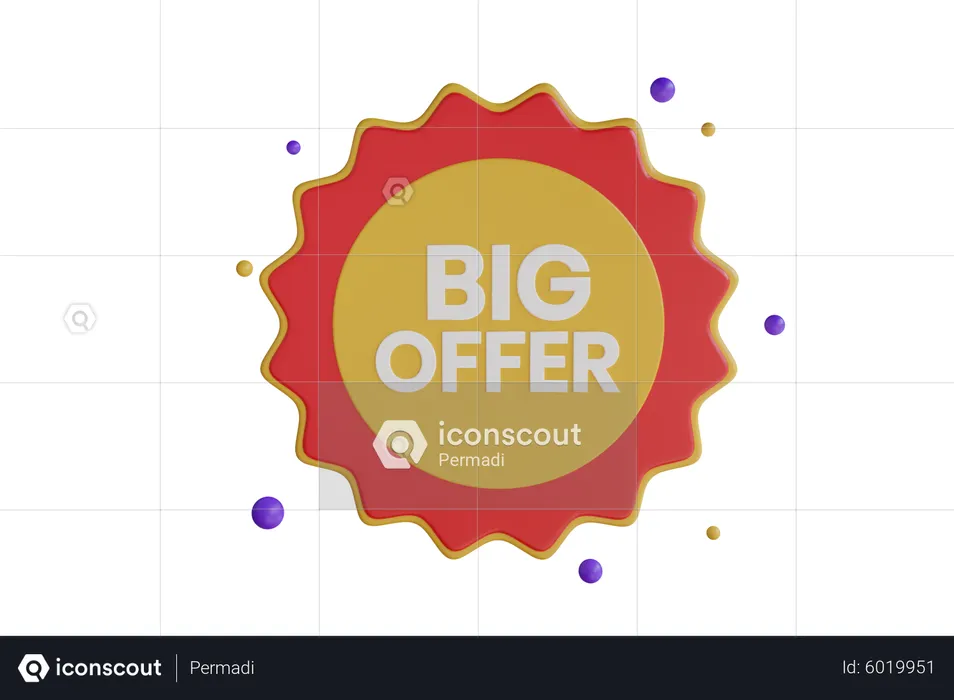 Big Offer  3D Icon