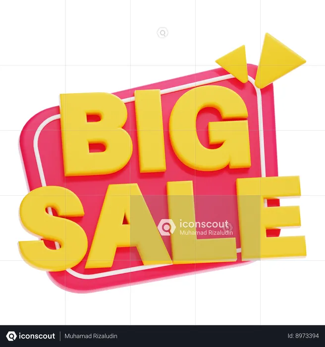 BIG SALE  3D Icon