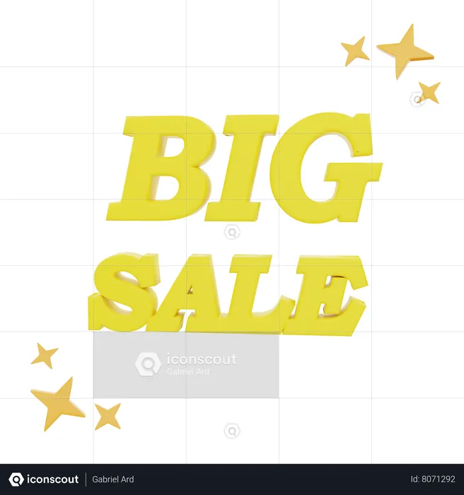 Big Sale  3D Icon